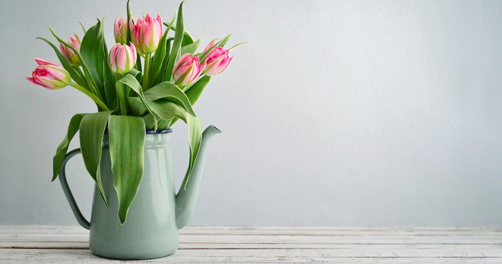 Tulpen in einer Blumenvase