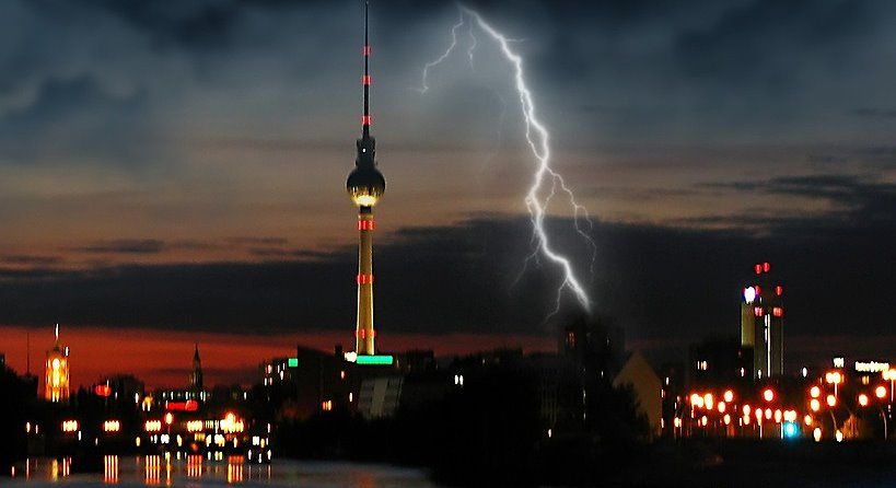 Gewitter über Berlin