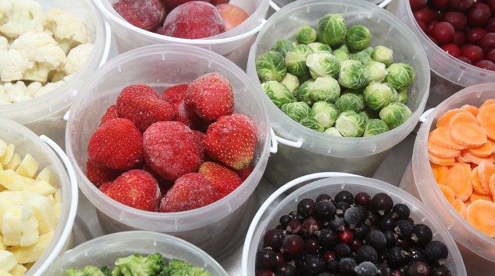 Obst,Gemüse und andere Lebensmittel einfrieren